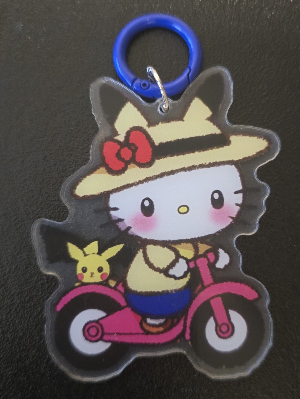 Hello Kitty & Pikachu Scooter Keychain